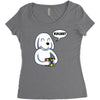 smart dog Women's Triblend Scoop T-shirt