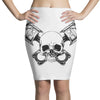 skull pisto Pencil Skirts