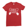 free shrugs Ladies Fitted T-Shirt