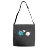 oil spill Adjustable Strap Totes