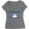 jawsome Women's Triblend Scoop T-shirt