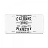 legends were born in october genuıne 1996 qualıty one kind of aged l License Plate