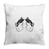 mickey gun Throw Pillow
