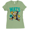 wats (2) Ladies Fitted T-Shirt