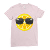 Lemon with Glasses Ladies Fitted T-Shirt