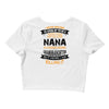 Super Cool Nana Of A Freaking Awesome Granddaughter Crop Top