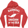 narwhals Zipper Hoodie