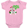 heapy new year funny santa claus christmas Baby Onesie