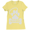 personalized paw halo Ladies Fitted T-Shirt