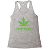 Vegetarian Pot Leaf Racerback Tank