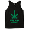 Support Liver Cancer Awareness With A Emerald Cannabis Leaf Tank Top