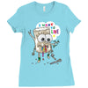 leaf cartoon Ladies Fitted T-Shirt