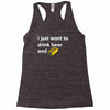 i just want to drink beer and brick Racerback Tank