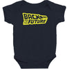 retro back to the future Baby Bodysuit