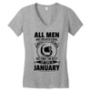 All Men Are Created Equal But Only The Best Are Born In June Women's V-Neck T-Shirt