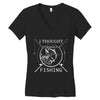 i thought i wanted a career turns out i just out paychecks to go fishi Women's V-Neck T-Shirt