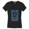 Never Underestimate the Strength of a Thyroid Cancer Warrior Women's V-Neck T-Shirt