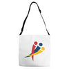 red blu yellow Adjustable Strap Totes