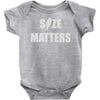 size matters Baby Onesie
