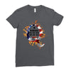 American Flag Q Fire Ladies Fitted T-Shirt