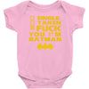 poof movie batman Baby Onesie