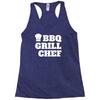 bbq grill chef Racerback Tank