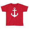 anchor black sailor vintage style navy nautical Toddler T-shirt