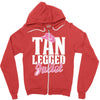 tan legged juliet Zipper Hoodie