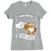 new owl best friend for life Ladies Fitted T-Shirt