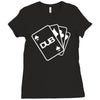 pokercards Ladies Fitted T-Shirt