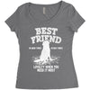 Best Friend Golden Women's Triblend Scoop T-shirt