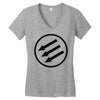 antifa arrows Women's V-Neck T-Shirt