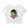 freaky biker Crop Top