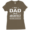 i'm a dad and architect Ladies Fitted T-Shirt