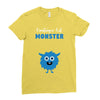 Creating a Lil Monster Baby Boy Ladies Fitted T-Shirt