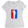 bestaande uit militair Women's Triblend Scoop T-shirt