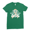 Careful I Already Kicked Cancer Ass Ladies Fitted T-Shirt