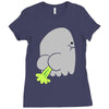 fart ghost Ladies Fitted T-Shirt