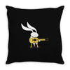 bunny's acoustic set Throw Pillow