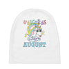unicorns are born in august cute unicorn Baby Beanies
