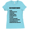 rules for dating my daughter shirt t shirt perfect father's gift Ladies Fitted T-Shirt