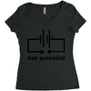 has potential Women's Triblend Scoop T-shirt