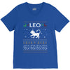 leo christmas ugly sweater V-Neck Tee