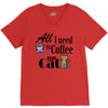 coffee cat V-Neck Tee