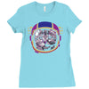 space cat Ladies Fitted T-Shirt
