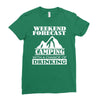 camping Ladies Fitted T-Shirt