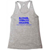 funny t shirt alcohol tobacco firearms who's bringing the chips tee Racerback Tank