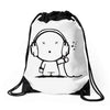 Little Big Planet-Music Men Drawstring Bags