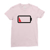 Dead Battery Ladies Fitted T-Shirt