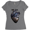 galaxy heart Women's Triblend Scoop T-shirt